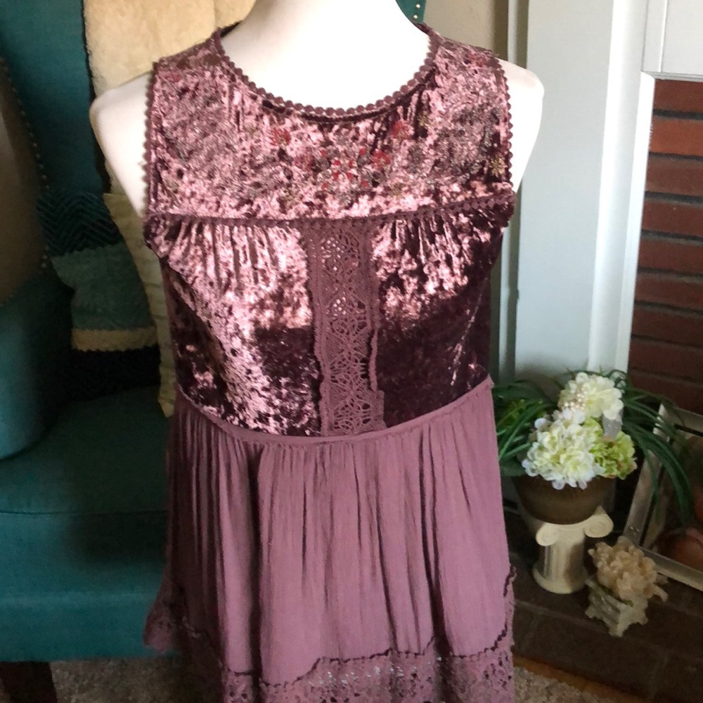 Knox Rose Boho Purple Tank